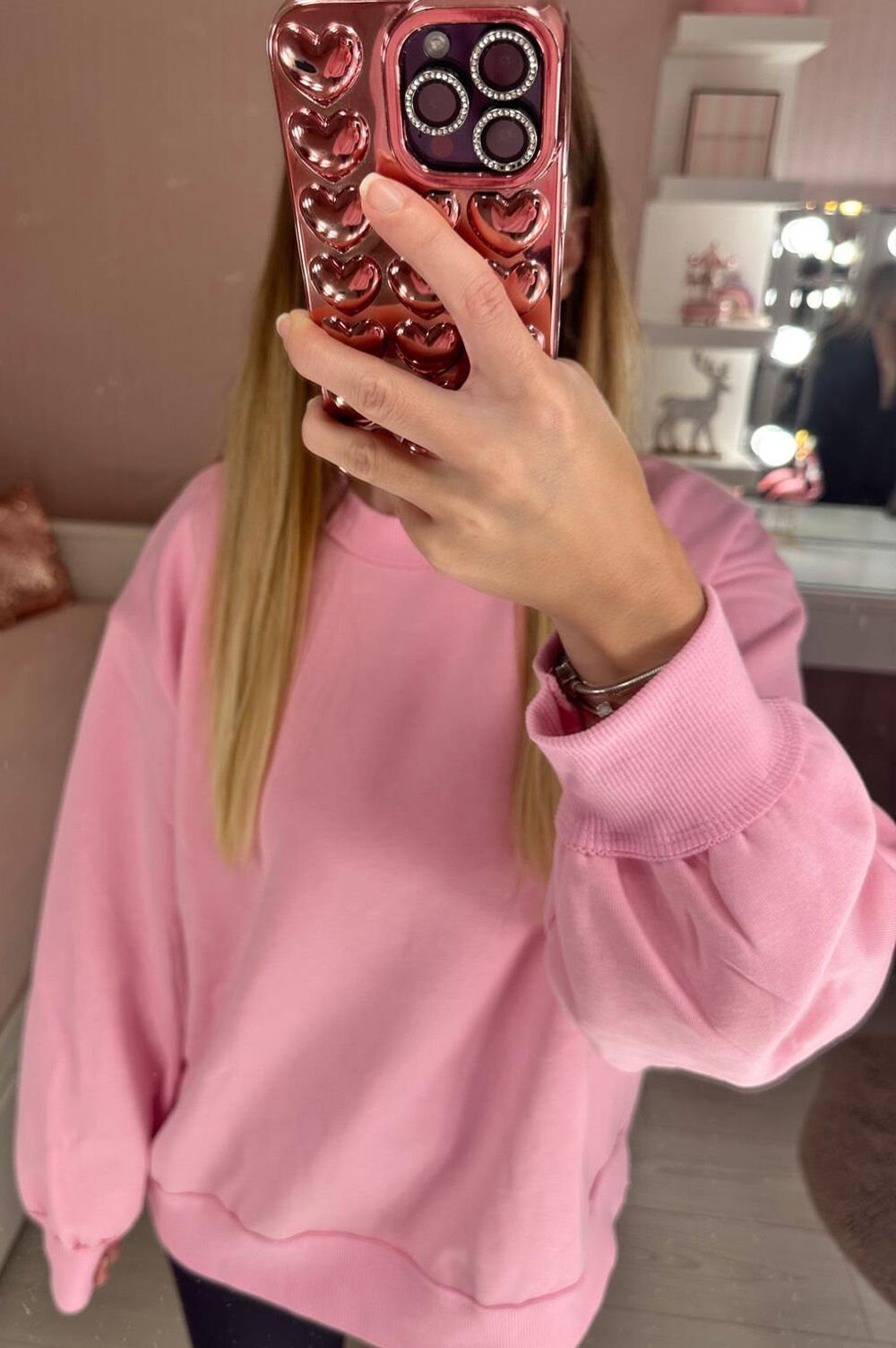 Pembe Sweatshirt